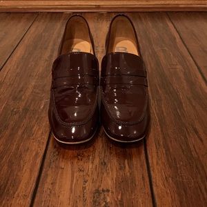 Patent leather oxfords from Paris